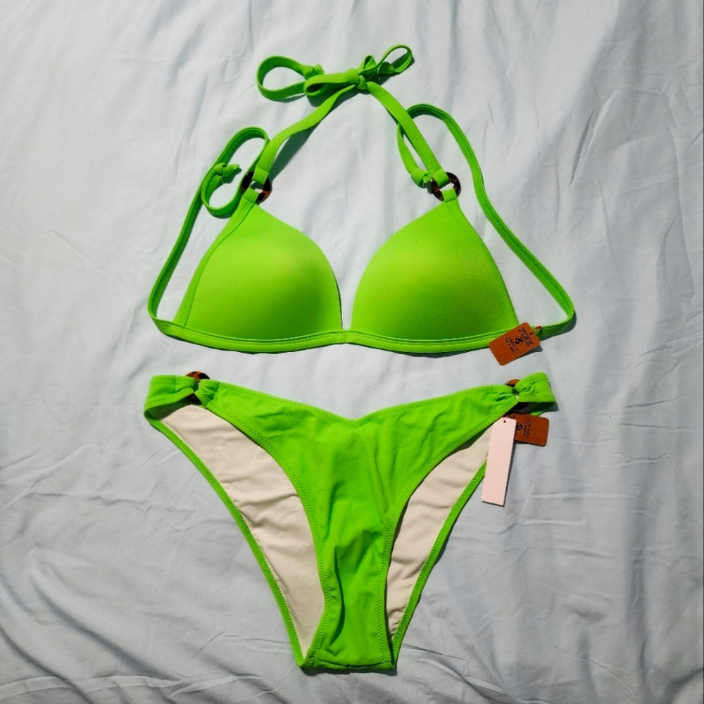 NWT VS Lime green bikini
